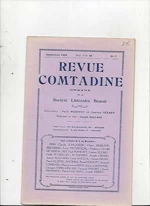 Revue comtadine organe de la societe litteraire benoit N°17