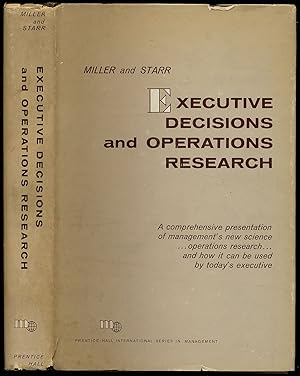 Bild des Verkufers fr Executive Decisions And Operations Research zum Verkauf von Between the Covers-Rare Books, Inc. ABAA