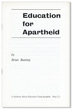 Seller image for Education for Apartheid for sale by Lorne Bair Rare Books, ABAA