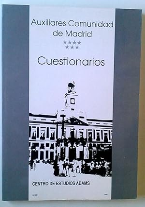 Imagen del vendedor de Cuestionario auxiliares Comunidad de Madrid a la venta por Librera Salvalibros Express