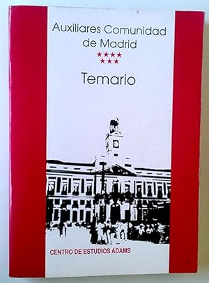 Imagen del vendedor de Temario Auxiliares Comunidad de Madrid a la venta por Librera Salvalibros Express