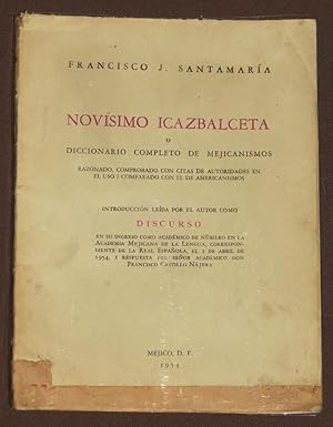 Seller image for Novsimo Icazbalceta O Diccionario Completo De Mejicanismos for sale by Librera Urbe