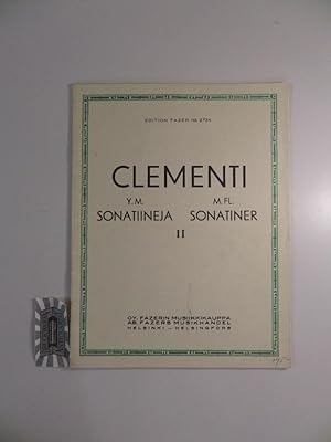 Bild des Verkufers fr Sonatiineja. Sonatiner. II. Edition Fazer No 2734. zum Verkauf von Druckwaren Antiquariat
