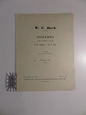 Seller image for Concerto a due Cembali Concertati. In F major/F dur. 2 Pianos. H. Brandts Buys. (Urtext). Edition Schott No. 10159 for sale by Druckwaren Antiquariat