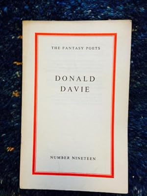 The Fantasy Poets Donald Davie ( Number Nineteen )