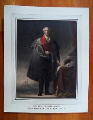 The Duke of Wellington, Lord Warden of the Cinque Ports. large Coloured Mezzotint After John Lill...