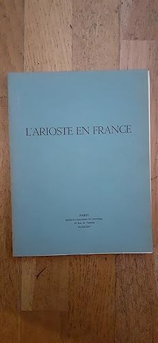 Image du vendeur pour L ARIOSTE EN FRANCE. mis en vente par Librairie Sainte-Marie