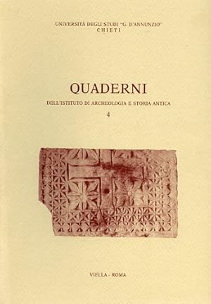 Seller image for Quaderni dell'Istituto di Archeologia e Storia Antica. Disponiamo:n. 1/1980, 2/1981, 3/1982, 4/1988. for sale by FIRENZELIBRI SRL