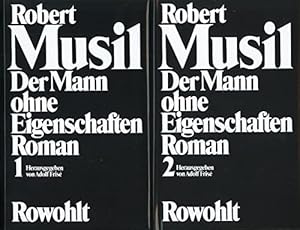 Bild des Verkufers fr Der Mann ohne Eigenschaften. Roman. (2 Bnde.). I: Erstes und zweites Buch. II: Aus dem Nachlass. zum Verkauf von FIRENZELIBRI SRL