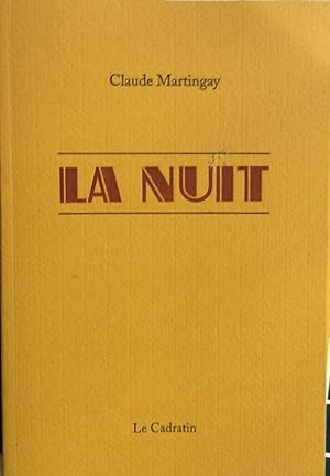 Imagen del vendedor de La Nuit a la venta por Artful Dodger Books