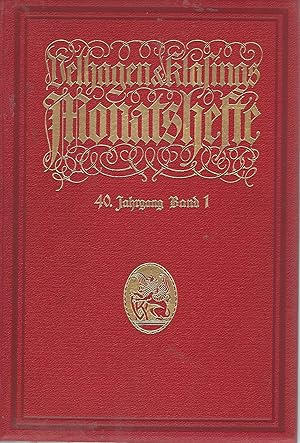 Velhagen & Klasings Monatshefte. 40. Jahrgang. 2 Bände.