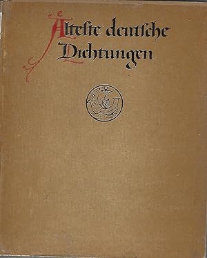 Bild des Verkufers fr lteste deutsche Dichtungen. zum Verkauf von Versandantiquariat Alraune