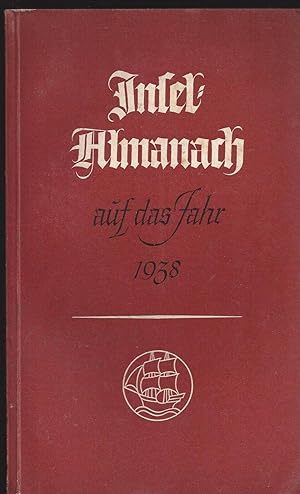 Insel-Almanach auf das Jahr 1938. Einband und Kalendarium von Rudo Spemann.