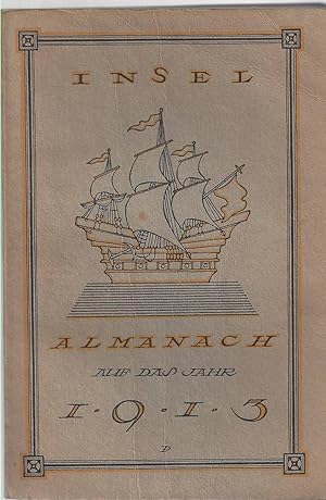 Insel-Almanach auf das Jahr 1913. Umschlag und Kalendarium von Emil Preetorius.