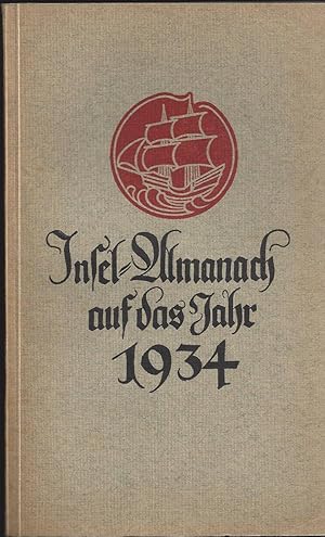 Insel-Almanach auf das Jahr 1934. Umschlag von Rudolf Koch.