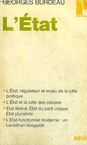 Imagen del vendedor de L'ETAT - Collection Politique n35 a la venta por Le-Livre