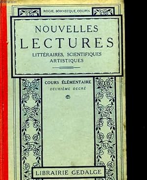 Seller image for NOUVELLES LECTURES LITTERAIRES, SCIENTIFIQUES ARTISTIQUES - COURS ELEMENTAIRE - 2 ANNEE for sale by Le-Livre