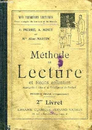 Bild des Verkufers fr METHODE DE LECTURE ET RECITS ENFANTINS, 1er DEGRE (PREPARATOIRE), 2e LIVRET zum Verkauf von Le-Livre
