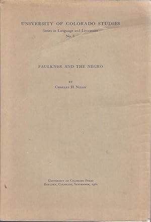 Seller image for Faulkner and the Negro for sale by The Ridge Books