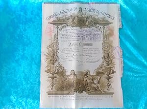 ACCION COMPAÑIA DE TABACOS DE FILIPINAS 1882