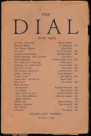 Immagine del venditore per The Dial, June 1922 venduto da Good Books In The Woods