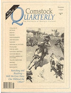 Immagine del venditore per Comstock Quarterly: The Portfolio of Wetern Culture (Volume 1, Number 2) Summer 1989 venduto da Ray Dertz