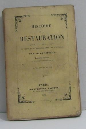 Imagen del vendedor de Histoire de la restauration a la venta por crealivres