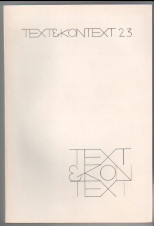 Text&Kontext 2.3 Text und Kontext. Jahrgang 2 / 1974 Heft 3.