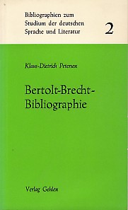 Bild des Verkufers fr Bertolt-Brecht Bibliographie. zum Verkauf von Antiquariat ExLibris Erlach Eberhard Ott