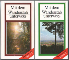 Imagen del vendedor de Mit dem Wanderstab unterwegs. Mainfranken West und Ost. Band 1 und 2. a la venta por Antiquariat ExLibris Erlach Eberhard Ott