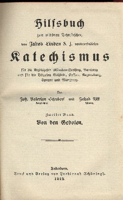 Hilfsbuch zum mittleren Deharbeschen, von Jakob Linden S.J. neubearbeiteten Katechismus. für die ...