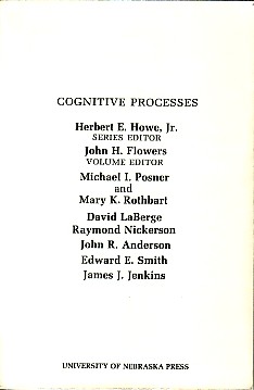 Nebraska Symposium on Motivation, 1980. Cognitive Processes.