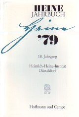 Bild des Verkufers fr Heine-Jahrbuch 79. 18. Jahrgang. zum Verkauf von Antiquariat ExLibris Erlach Eberhard Ott