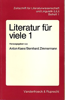 Seller image for Literatur fr viele 1. Studien zur Trivialliteratur und Massenkommunikation im 19. und 20. Jahrhundert. for sale by Antiquariat ExLibris Erlach Eberhard Ott