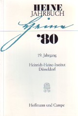 Bild des Verkufers fr Heine-Jahrbuch 80. 19. Jahrgang. zum Verkauf von Antiquariat ExLibris Erlach Eberhard Ott