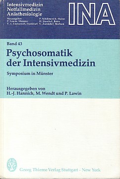 Bild des Verkufers fr Psychosomatik der Intensivmedizin. Symposium in Mnster. zum Verkauf von Antiquariat ExLibris Erlach Eberhard Ott