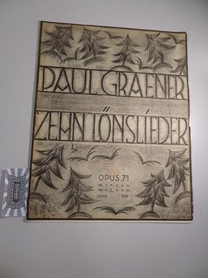 Image du vendeur pour Lns Lieder. Op. 71. Nr. 7: Der Kuckuck. Ausgabe fr hohe Stimme. B & B 19466. mis en vente par Druckwaren Antiquariat