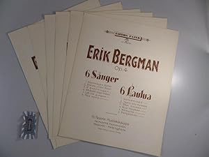 Op. 4 : 6 Laulua - 6 Sanger. In 6 Heften (komplett!). Edition Fazer No. 2593 - 2598.
