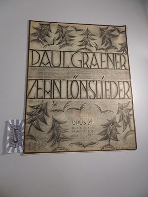 Image du vendeur pour Lns Lieder. Op. 71. Nr. 6: Mnnertreu. Ausgabe fr hohe Stimme. B & B 19465. mis en vente par Druckwaren Antiquariat