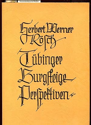 Bild des Verkufers fr Tbinger Burgsteige-Perspektiven zum Verkauf von Versandantiquariat Bernd Keler