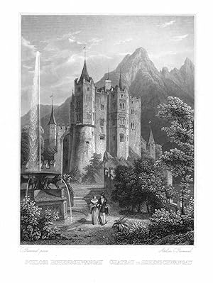 Bild des Verkufers fr Schlo Hohenschwangau ('Schloss Hohenschwangau - Chateau De Hohenschwangau'). zum Verkauf von Antiquariat Norbert Haas