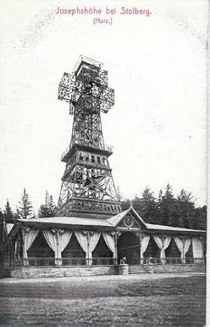 Imagen del vendedor de Josephshhe bei Stolberg (Harz). Ansichtskarte in Lichtdruck. Ungelaufen, Rckseite handschriftlich datiert 19.-20. Juli 1911. a la venta por Antiquariat Heinz Tessin