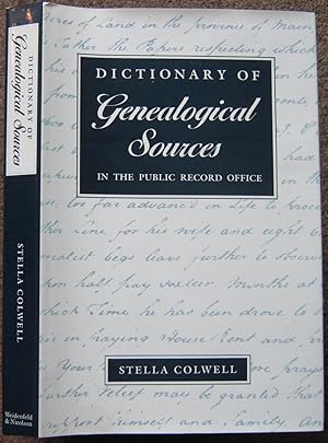 Immagine del venditore per DICTIONARY OF GENEALOGICAL SOURCES IN THE PUBLIC RECORD OFFICE. venduto da Graham York Rare Books ABA ILAB