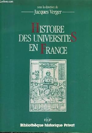 Bild des Verkufers fr HISTOIRE DES UNIVERSITES EN FRANCE. zum Verkauf von Le-Livre