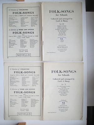 Seller image for Folk-songs for schools: Set IX & Set X (Vocal part only) for sale by Aucott & Thomas