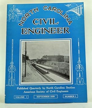 Imagen del vendedor de North Carolina Civil Engineer, Volume 1, Number 1 (September 1939) a la venta por Cat's Cradle Books