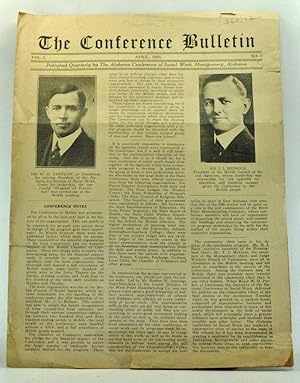 The Conference Bulletin, Volume 1, Number 1 (April 1925). Published quarterly by the Alabama Conf...