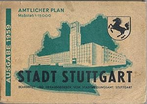 Stadt Stuttgart. Amtlicher Plan, Maßstab 1 : 15000. Ausgabe 1959.