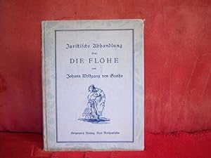 Seller image for Juristische Abhandlung ber die Flhe (frher Goethe zugeschrieben). Otto Philipp Zaunschliffer for sale by St. Jrgen Antiquariat