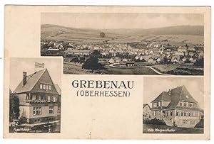 Grebenau (Oberhessen): Panorama, Forsthaus, Villa Morgenthaler.